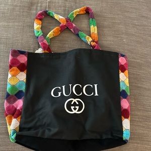 Authentic Gucci beach bag
